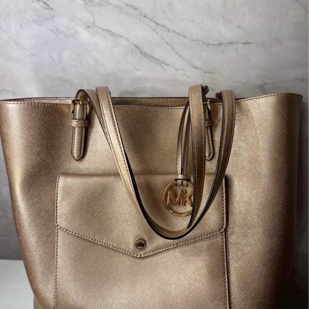 Michael Kors •  Metallic Gold Tote